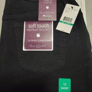 Gloria Vanderbilt Women's Jeans  NWT  12 Short  Black